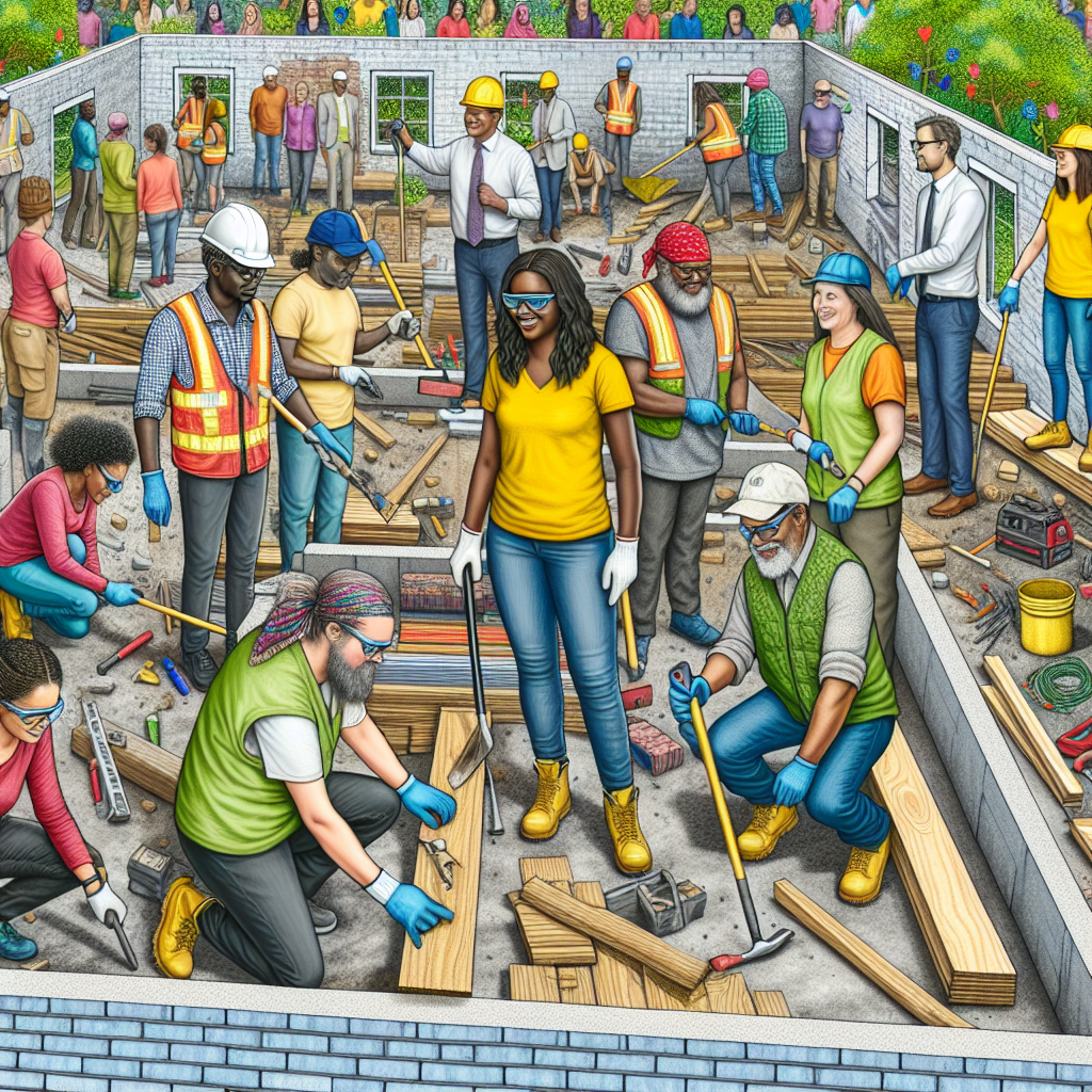 Community volunteers in action