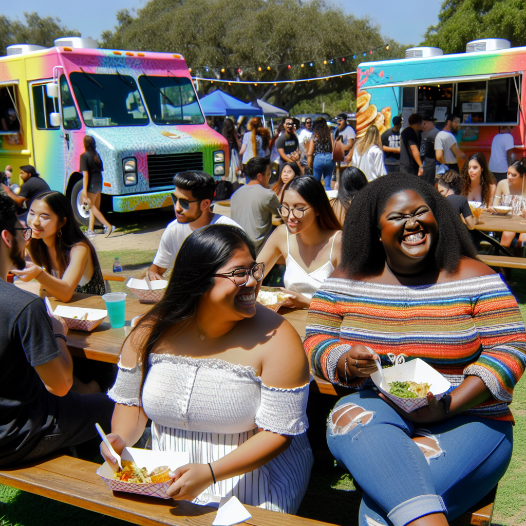 Local Attendees Enjoying Food