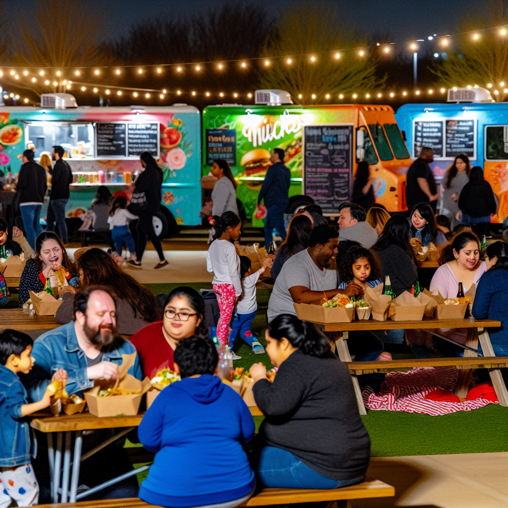 Vibrant Food Truck Scene