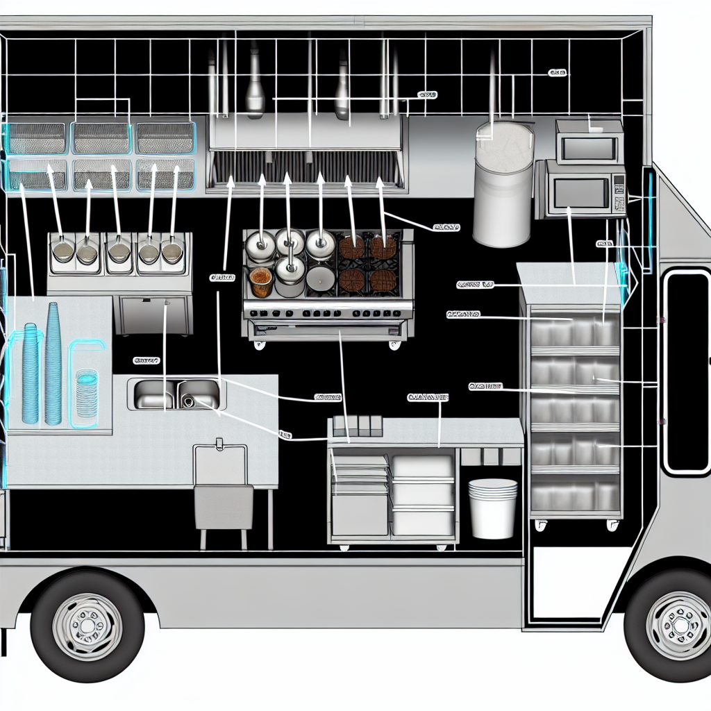 Food truck interior layout