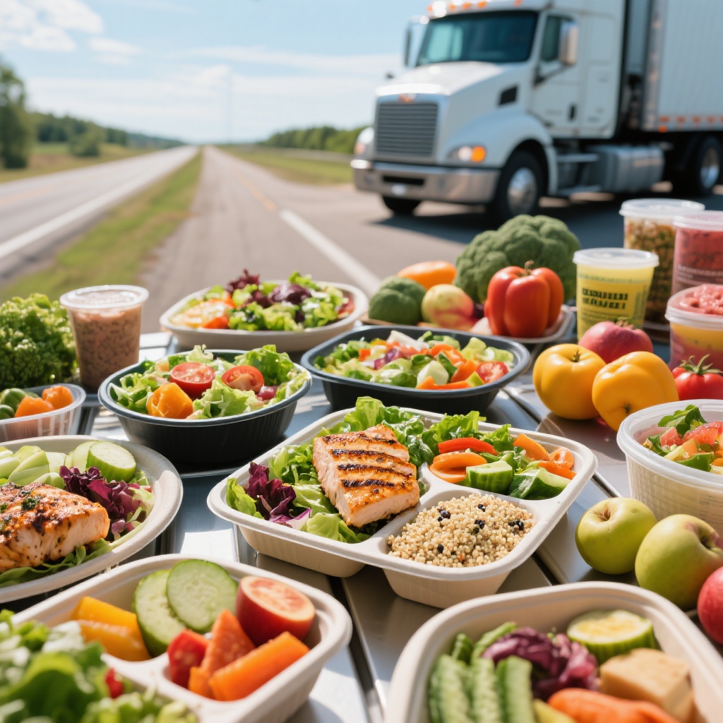 Image of healthy meals prepared by truckers