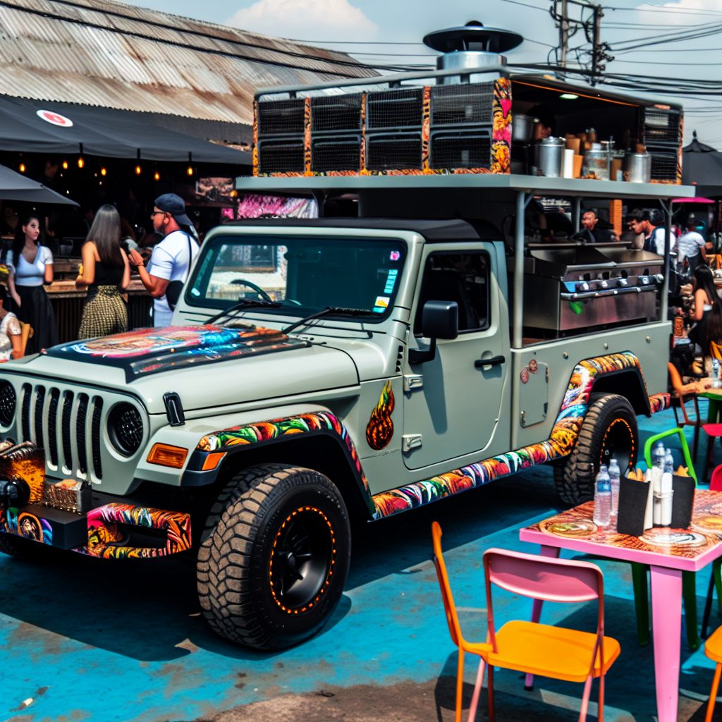 Modified Jeep Gladiator Food Vending