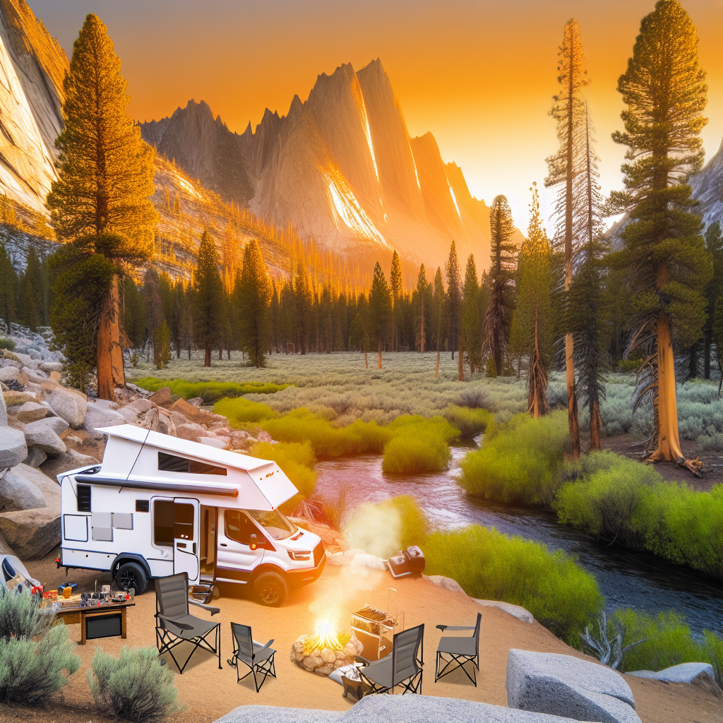 Scenic Overland Camping Setup