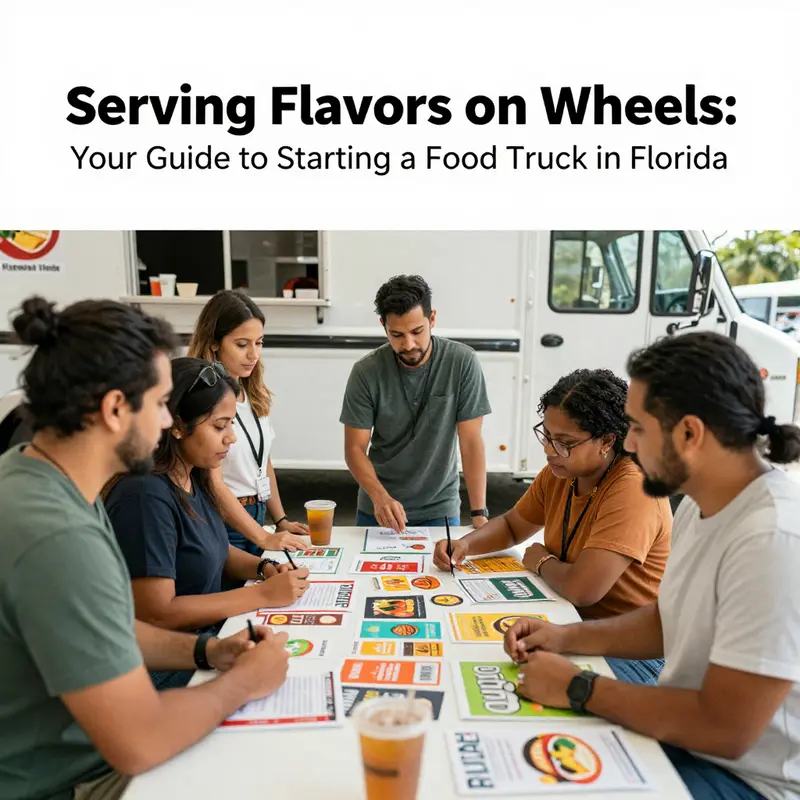 Aspiring food truck operators discussing business structures and preparations in Florida.