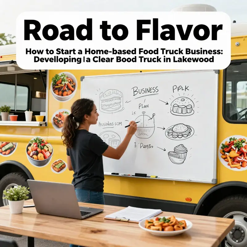 A creative workspace where food truck dreams are being mapped out.