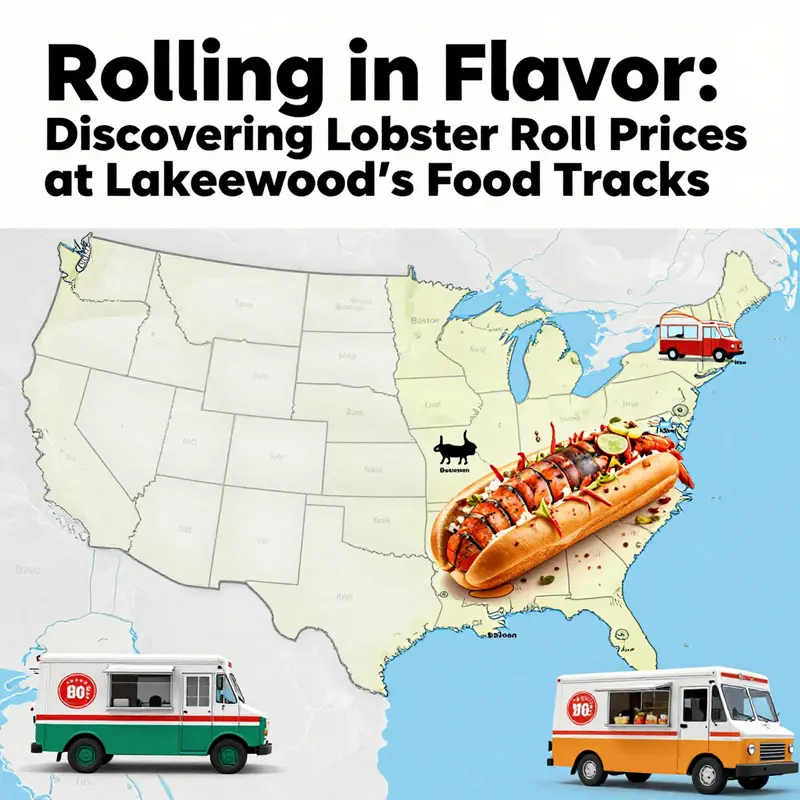 Food trucks showcasing their delicious lobster rolls at an urban food festival.