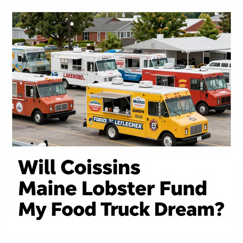 Cousins Maine Lobster truck, known for its delicious lobster, operates its own fleet without financing options for aspiring trucks.