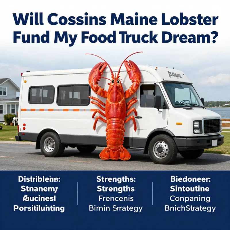 Cousins Maine Lobster truck, known for its delicious lobster, operates its own fleet without financing options for aspiring trucks.