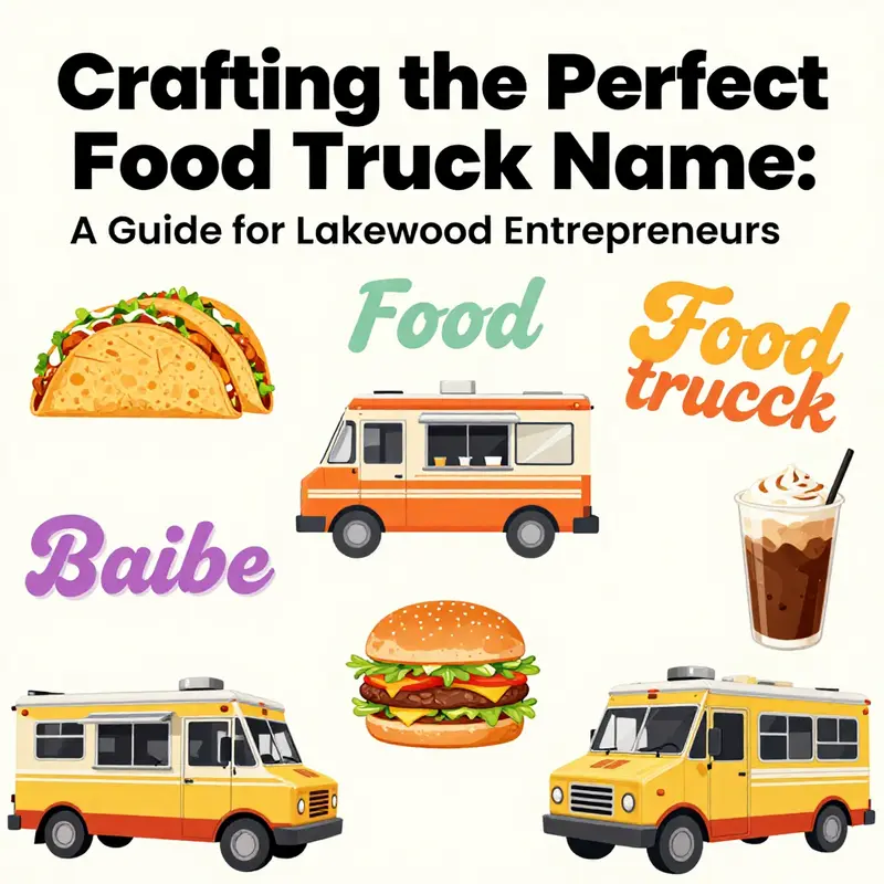 Diverse and creative food truck names reflecting culinary variety and unique branding.