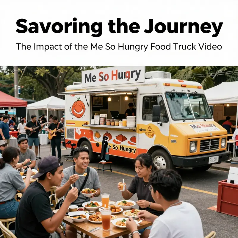 The lively atmosphere of the Me So Hungry Food Truck, showcasing its cultural significance in the heart of Lakewood.