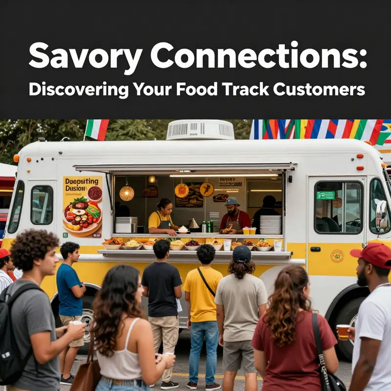 Health-conscious consumers enjoying fresh, nutritious offerings at a bustling food truck.