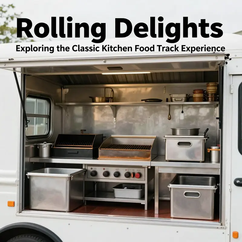 The bustling atmosphere of a classic kitchen food truck at a popular Lakewood street market.