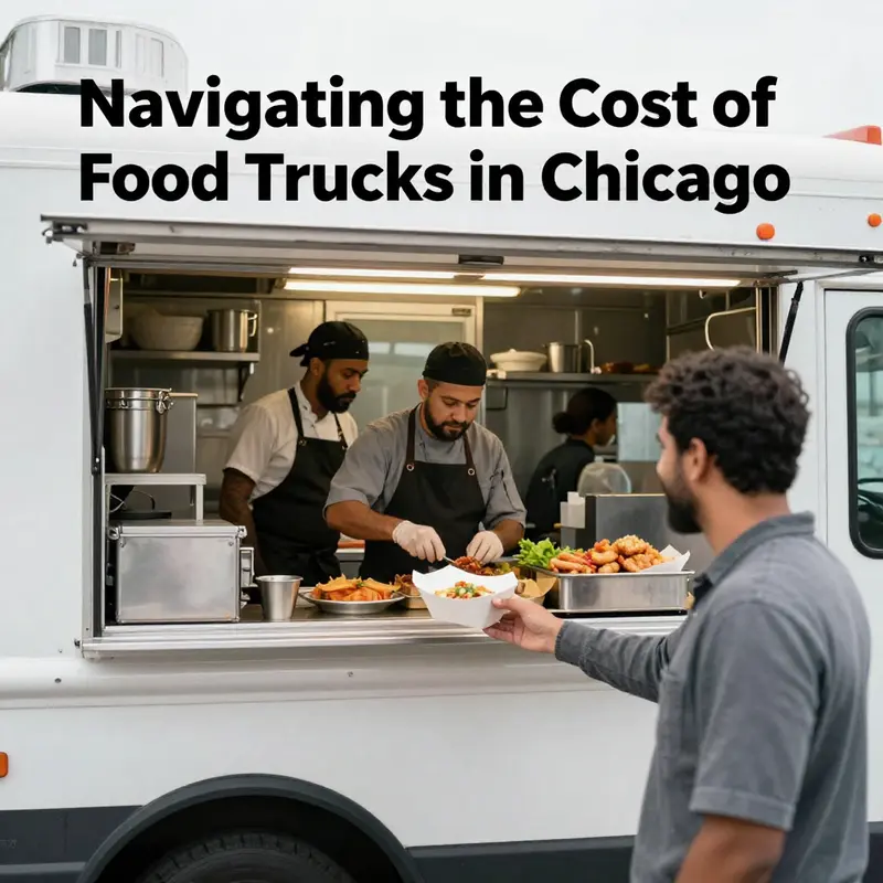 A diverse array of food trucks representing various culinary options available in Chicago.