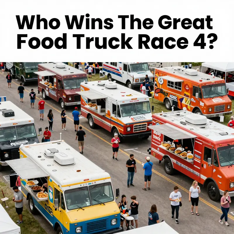 An overhead view of a lively food truck festival where various vendors serve a variety of culinary delights to customers.