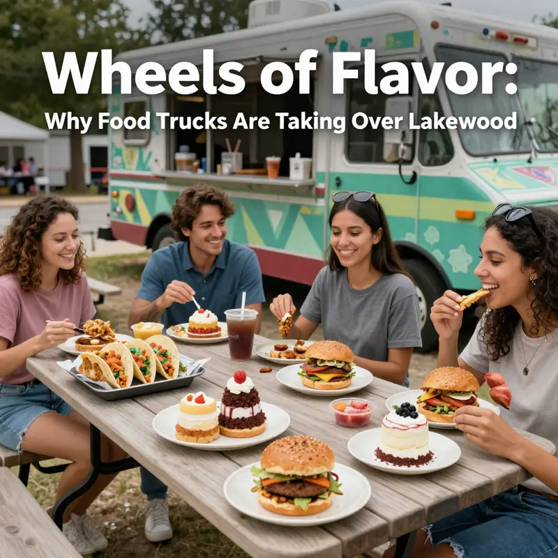 A bustling food truck highlights the low startup costs that attract aspiring chefs.