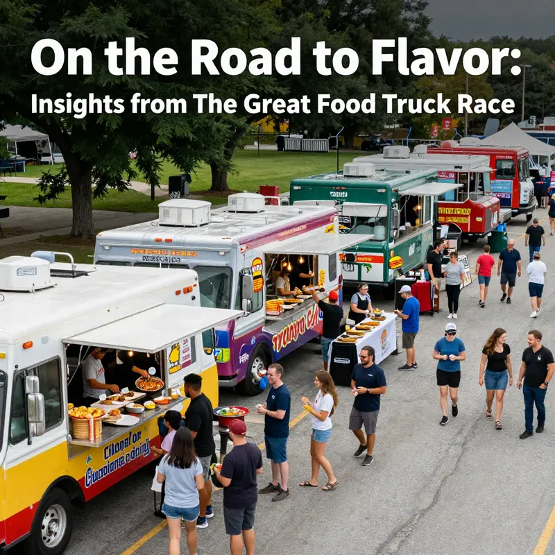 Overview of the dynamic competition structure and rules of The Great Food Truck Race.