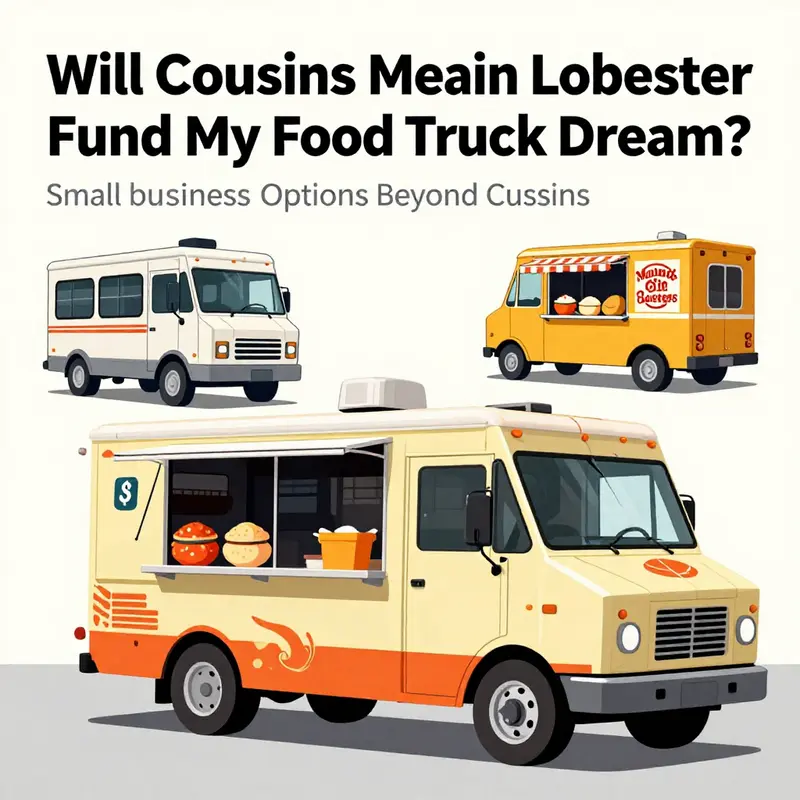 Cousins Maine Lobster truck, known for its delicious lobster, operates its own fleet without financing options for aspiring trucks.