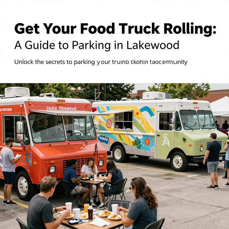 A vibrant food truck event in Lakewood, filled with customers enjoying diverse culinary options.