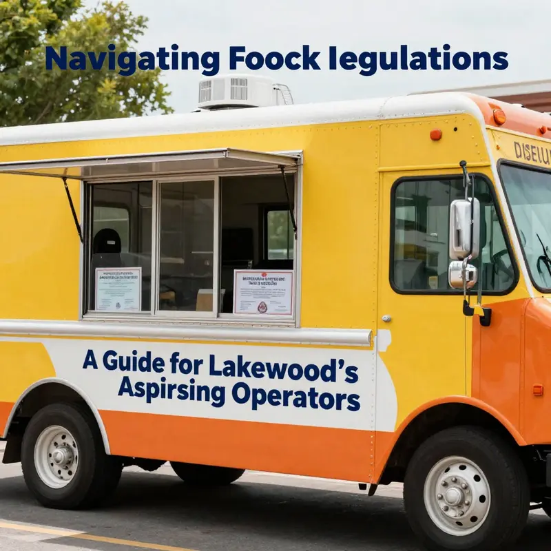 Food truck operators practicing health and safety standards in their mobile kitchens.