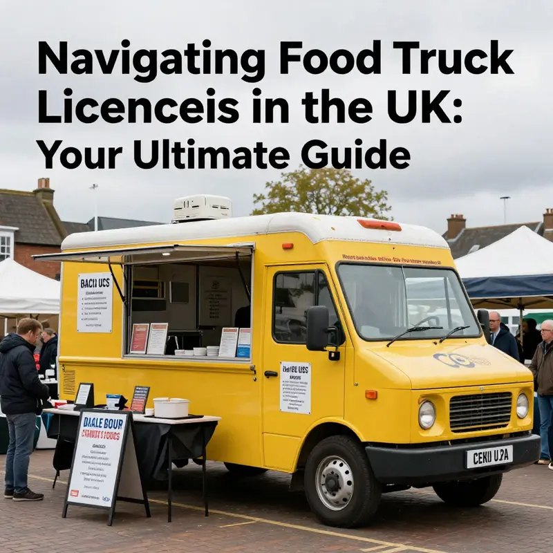 A food truck showing off its hygiene rating while delighting festival-goers.