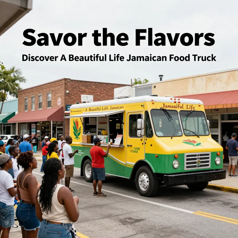 Delicious Jamaican dishes prepared fresh from the food truck.