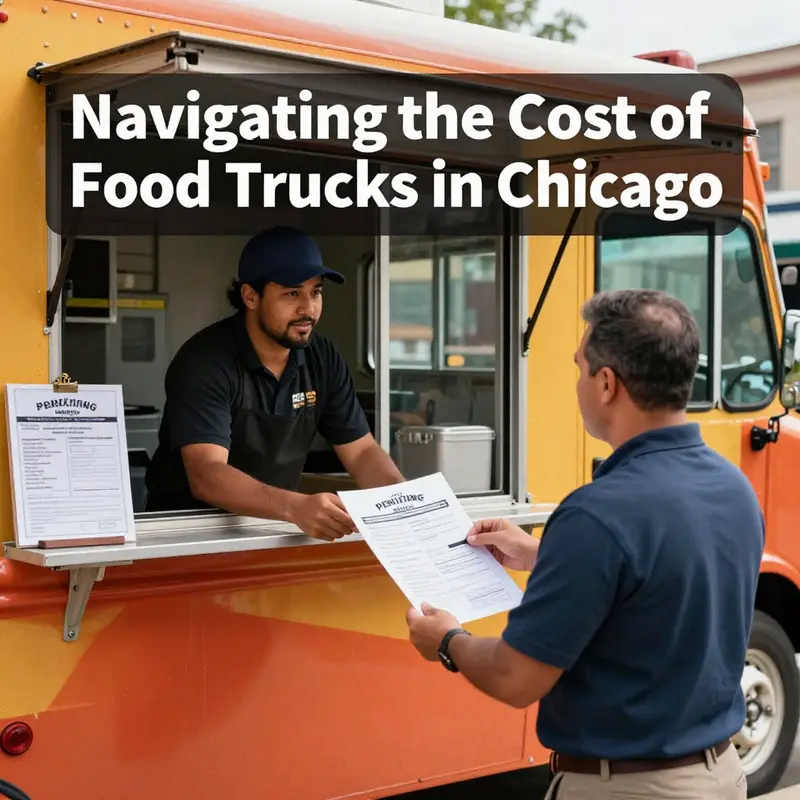 A diverse array of food trucks representing various culinary options available in Chicago.