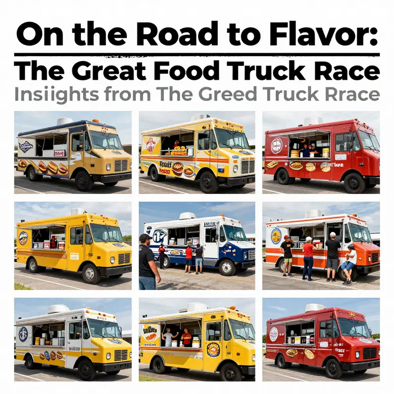 Overview of the dynamic competition structure and rules of The Great Food Truck Race.