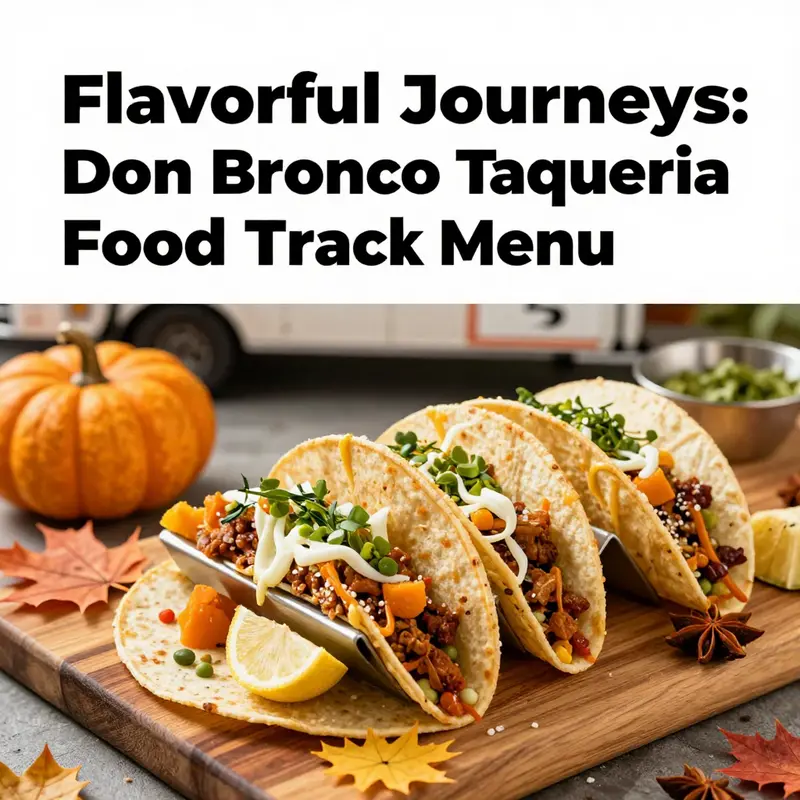 A colorful assortment of taco offerings from Don Bronco Taqueria, showcasing diverse flavors and ingredients.