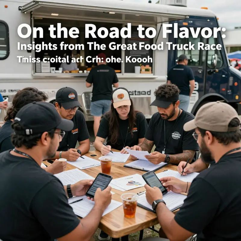 Overview of the dynamic competition structure and rules of The Great Food Truck Race.