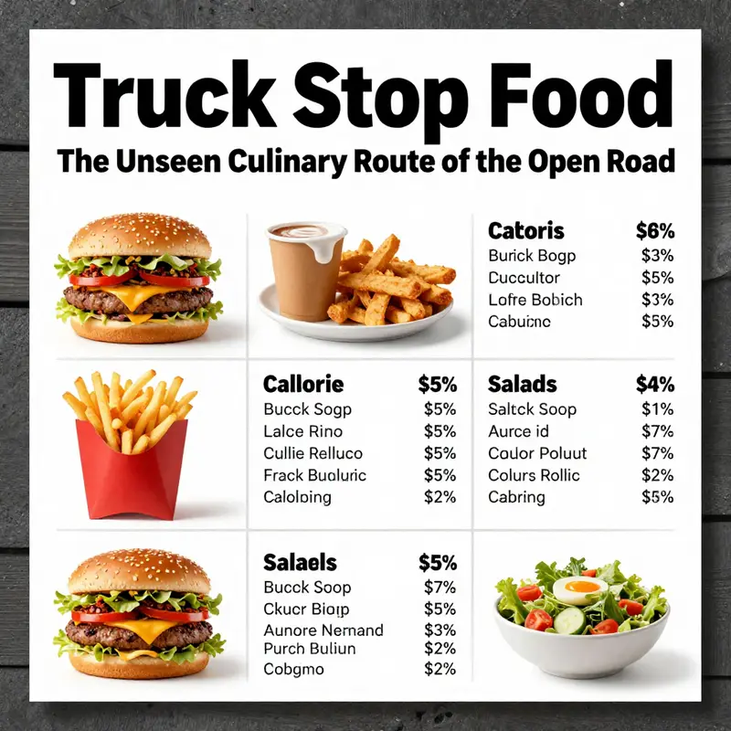 Long-haul drivers enjoying the convenience of hearty meals at a truck stop.
