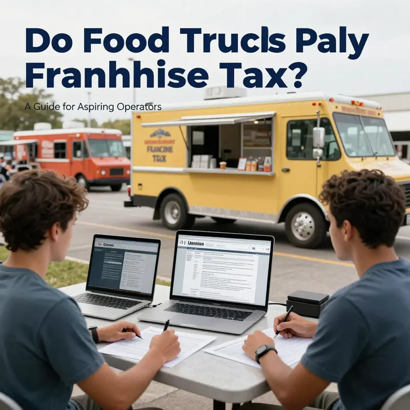 Food truck operators learning about their tax obligations.