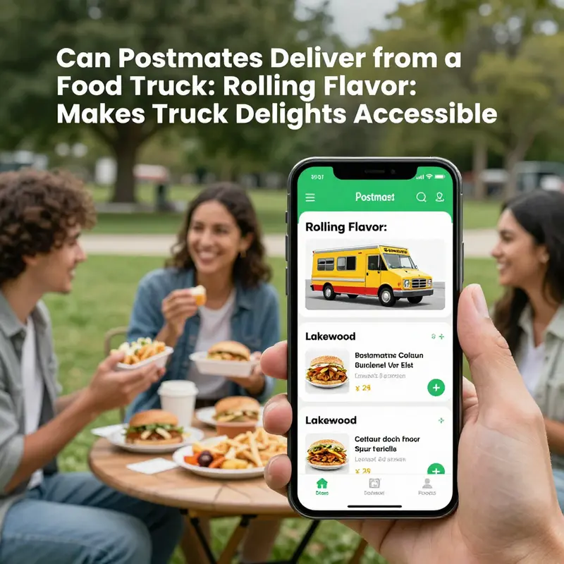 Postmates connects Lakewood food lovers with a variety of food trucks, broadening their options for delicious meals.