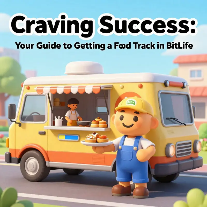 Choosing a food truck job in BitLife—a pivotal first step toward culinary success!