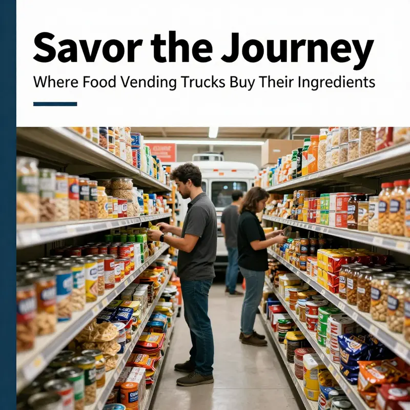 Food trucks at a local wholesale distributor, loading up on fresh ingredients daily.