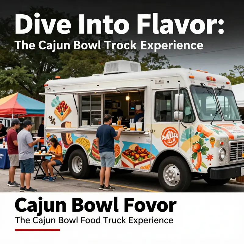 Crowds gathered around the Cajun Bowl food truck, enjoying a variety of flavorful dishes.