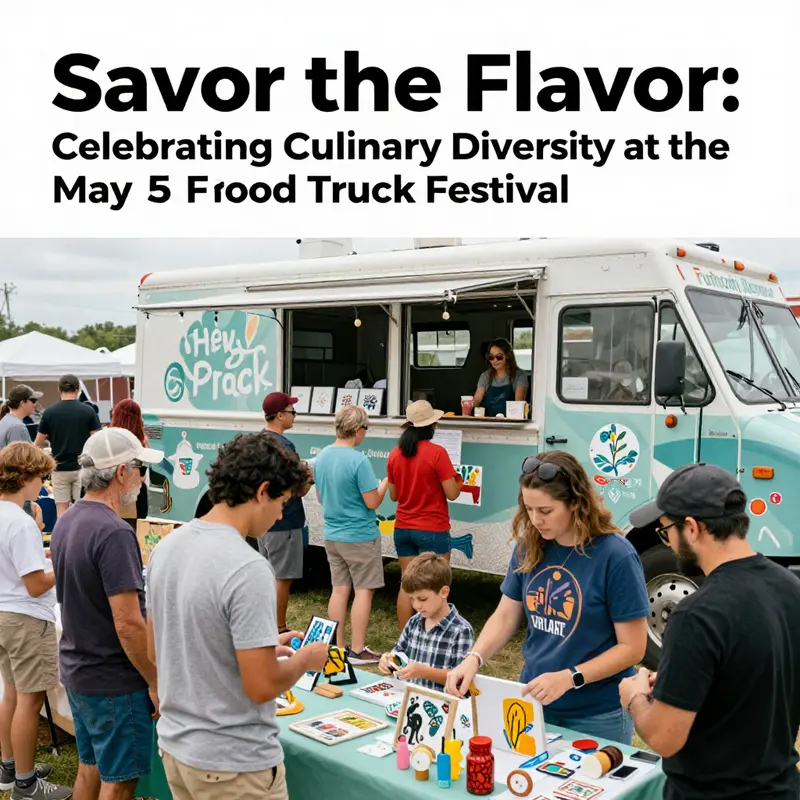 A colorful array of food trucks featuring diverse cuisines ready to impress at the festival.