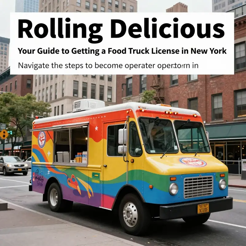 A food truck in New York City, showcasing the vibrant street food scene.