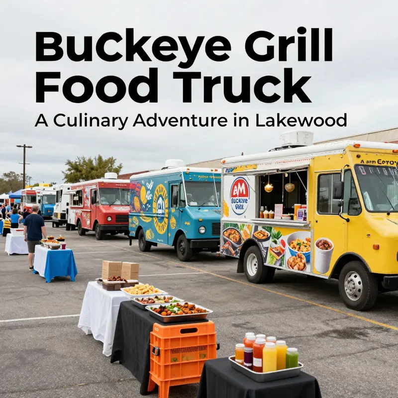 The lively food truck scene in Buckeye, Arizona, filled with local offerings and a community vibe.