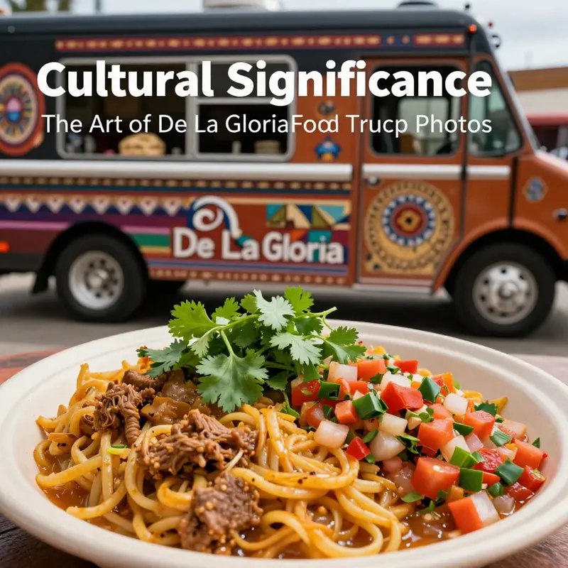 An engaging moment at De La Gloria Food Truck, showcasing mouthwatering tacos and the vibrant atmosphere of street food.