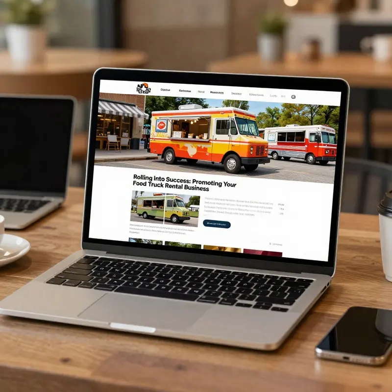 A compelling online presence drives interest in your food truck rental business.