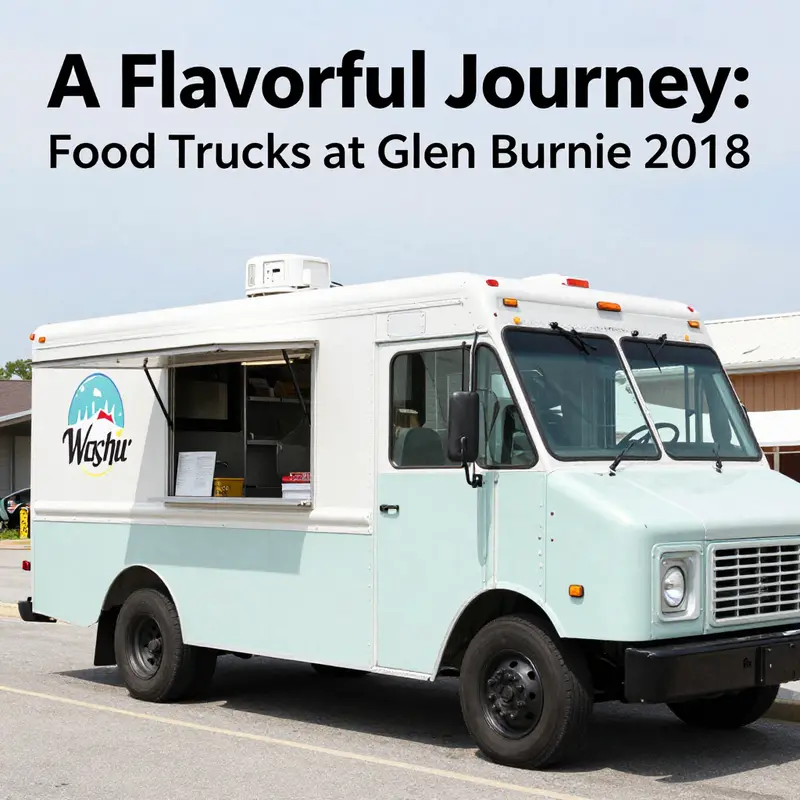 Food trucks lining the streets of Glen Burnie during a vibrant event in 2018.