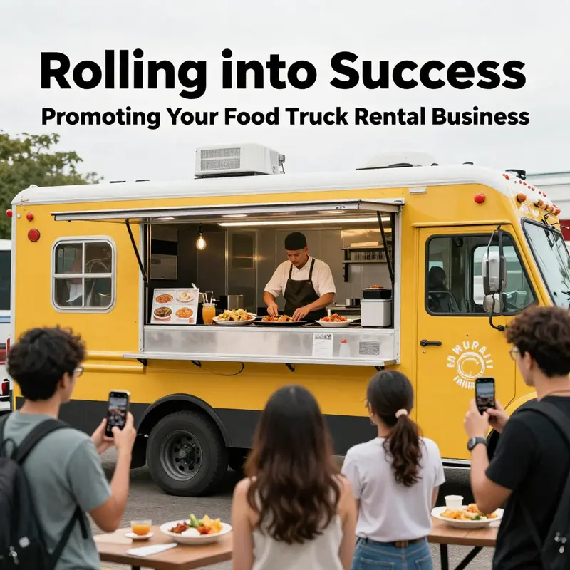 A compelling online presence drives interest in your food truck rental business.