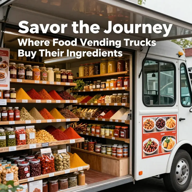 Food trucks at a local wholesale distributor, loading up on fresh ingredients daily.