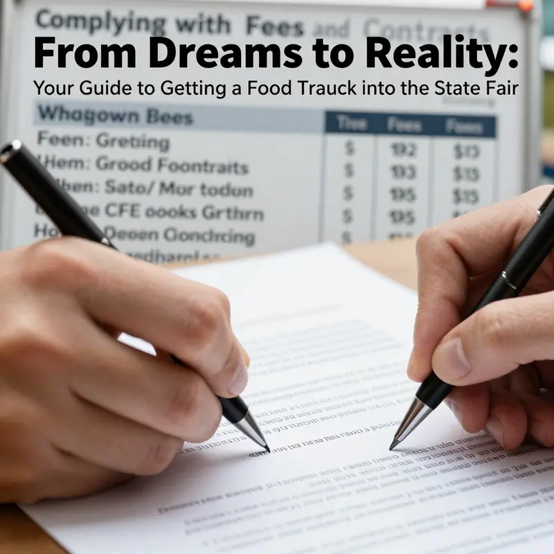 Step-by-step guide on navigating the food truck path to the state fair.