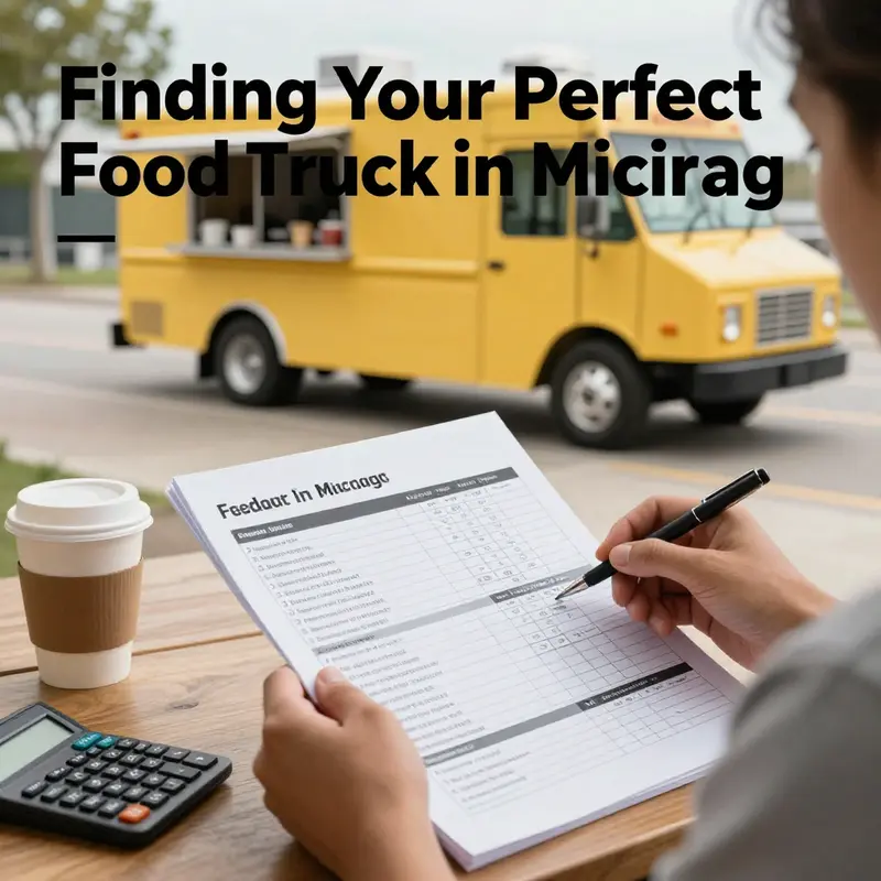 A visual overview of the online platforms where aspiring food truck operators can browse listings in Michigan.