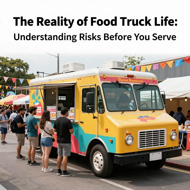 A food truck at a festival, showcasing the financial investment involved in this bustling business.
