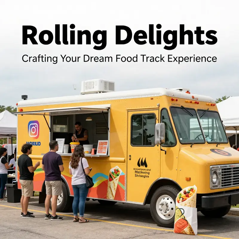 Essential cooking appliances and food prep stations in a food truck.