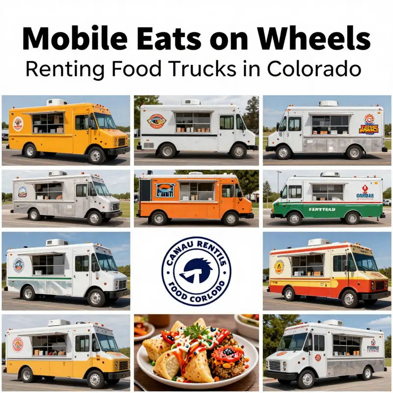 An overview of the vibrant food truck rental landscape in Colorado while showcasing cheerful diners.