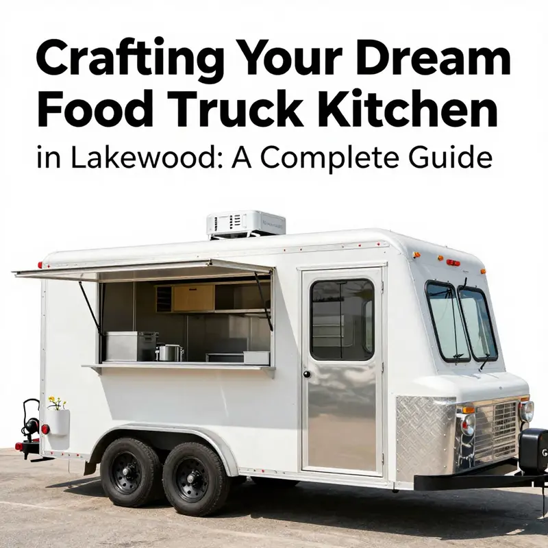 A food truck operator studying local licensing requirements in a vibrant Lakewood setting.