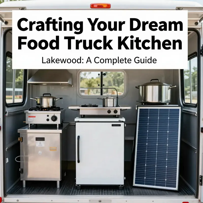 A food truck operator studying local licensing requirements in a vibrant Lakewood setting.